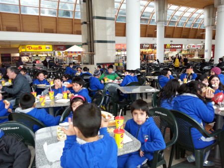 Paseo al cine y comida en el mall